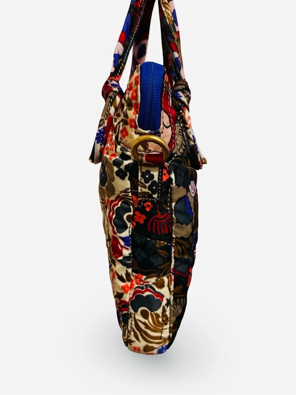 Marc by Marc Jacobs Floral Quilted Tote in Red, Blue, Black and Cream